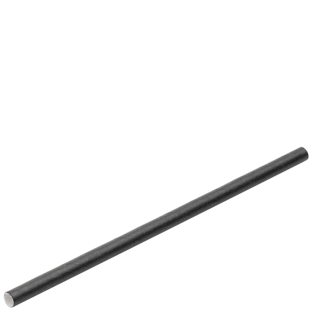 Paper Black Cocktail Straw 5.5